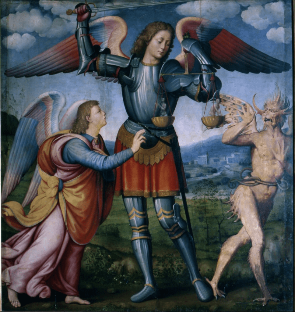 San Michele Arcangelo, che sconfigge il demonio, simbolo di protezione spirituale e difesa dal male