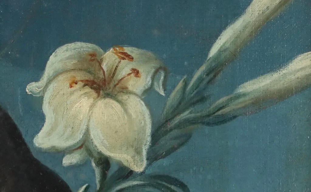 Fiore bianco, simbolo di purezza, innocenza e cuore limpido nella luce di Dio
