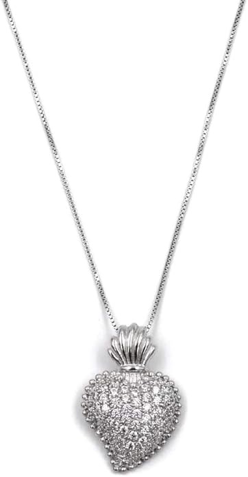 Collana ex voto con sacro cuore simbolo di gratitudine, grazie ricevute e devozione cristiana