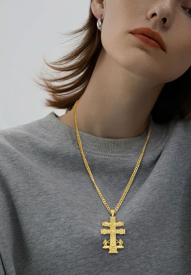 Collana con la Vera Croce di Caravaca