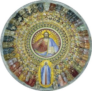 immagine simbolica dei santi cristiani e della comunione dei santi