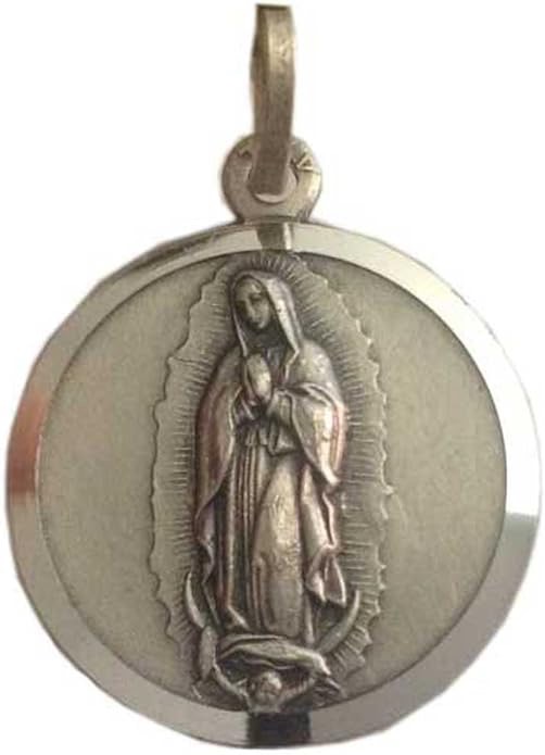 medaglia con immagine miracolosa della Vergine di Guadalupe